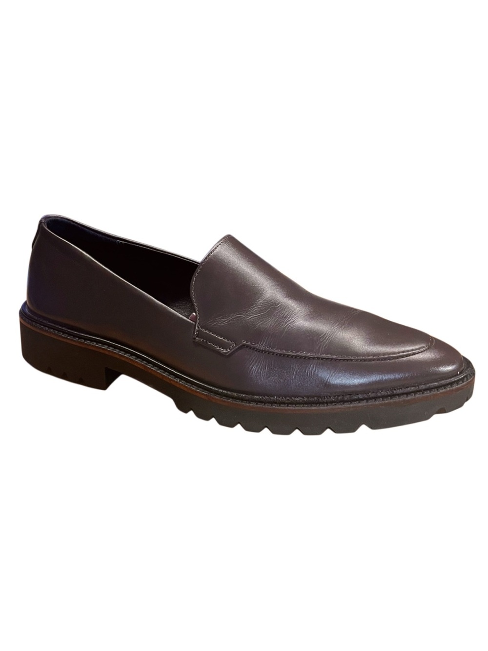 Ecco Womens Incise Tailored Brown Leather Slip-On Loafer Sz 8-8.5 (39)